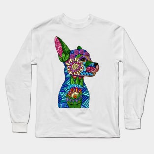 Folk Art Puppy Long Sleeve T-Shirt